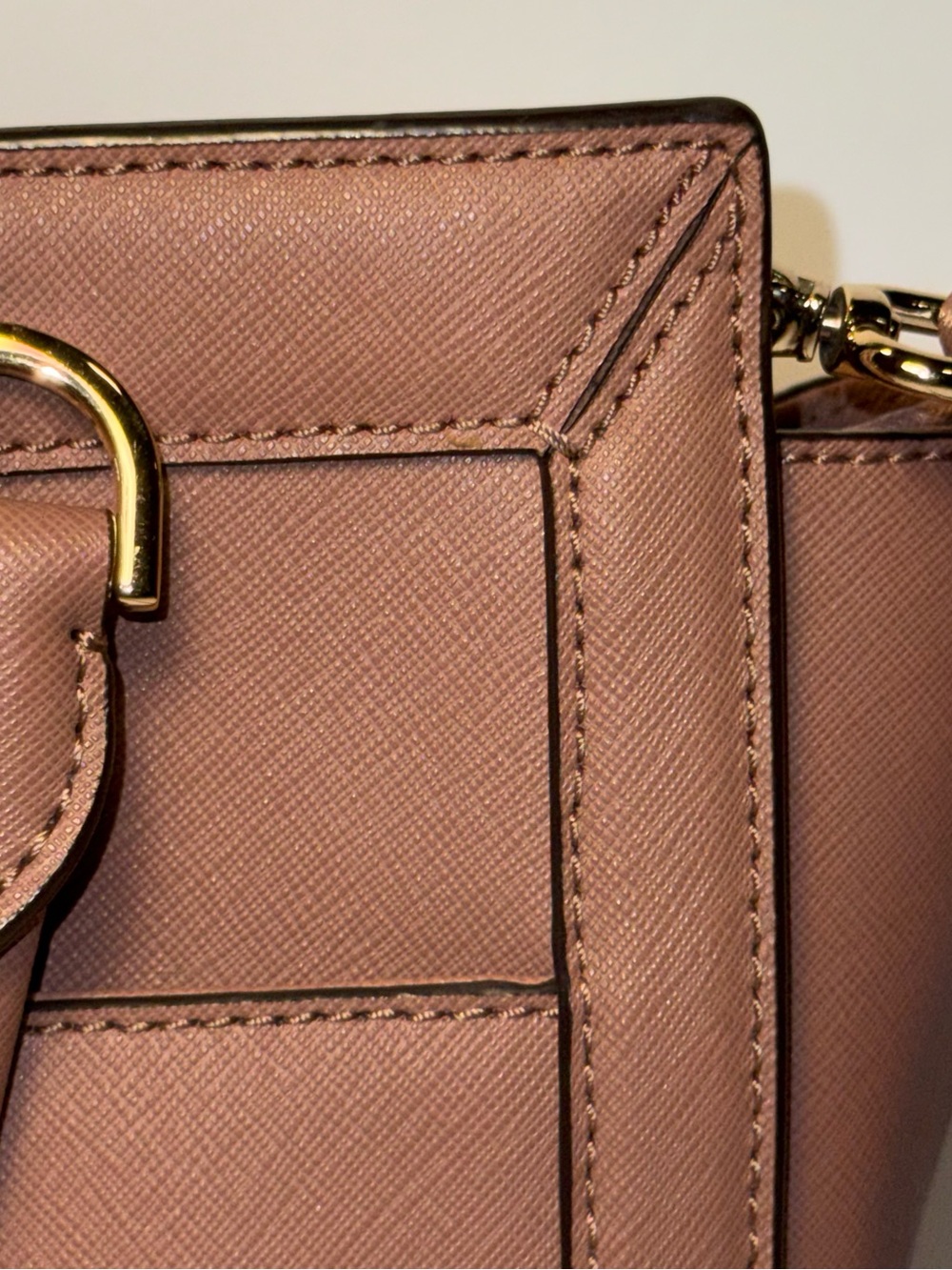 Michael Kors Tina Blossom Satchel Crossbody Bag Purse Saffiano Leather Large - Picture 3 of 16